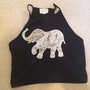 Elephant crop top